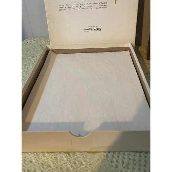 Keebord Typewriter Papers Plover Onion Skin White Cockle Finish 8.5 x 11 25 - Picture 2 of 4